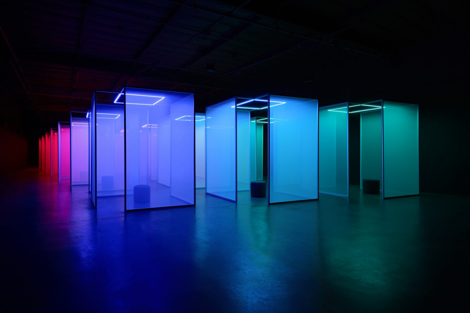 Chromasonic Field by Johannes & Harriet Girardoni, light and sound installation