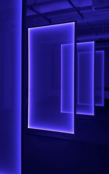 Lumasonic Planes by Johannes & Harriet Girardoni, light and sound installation